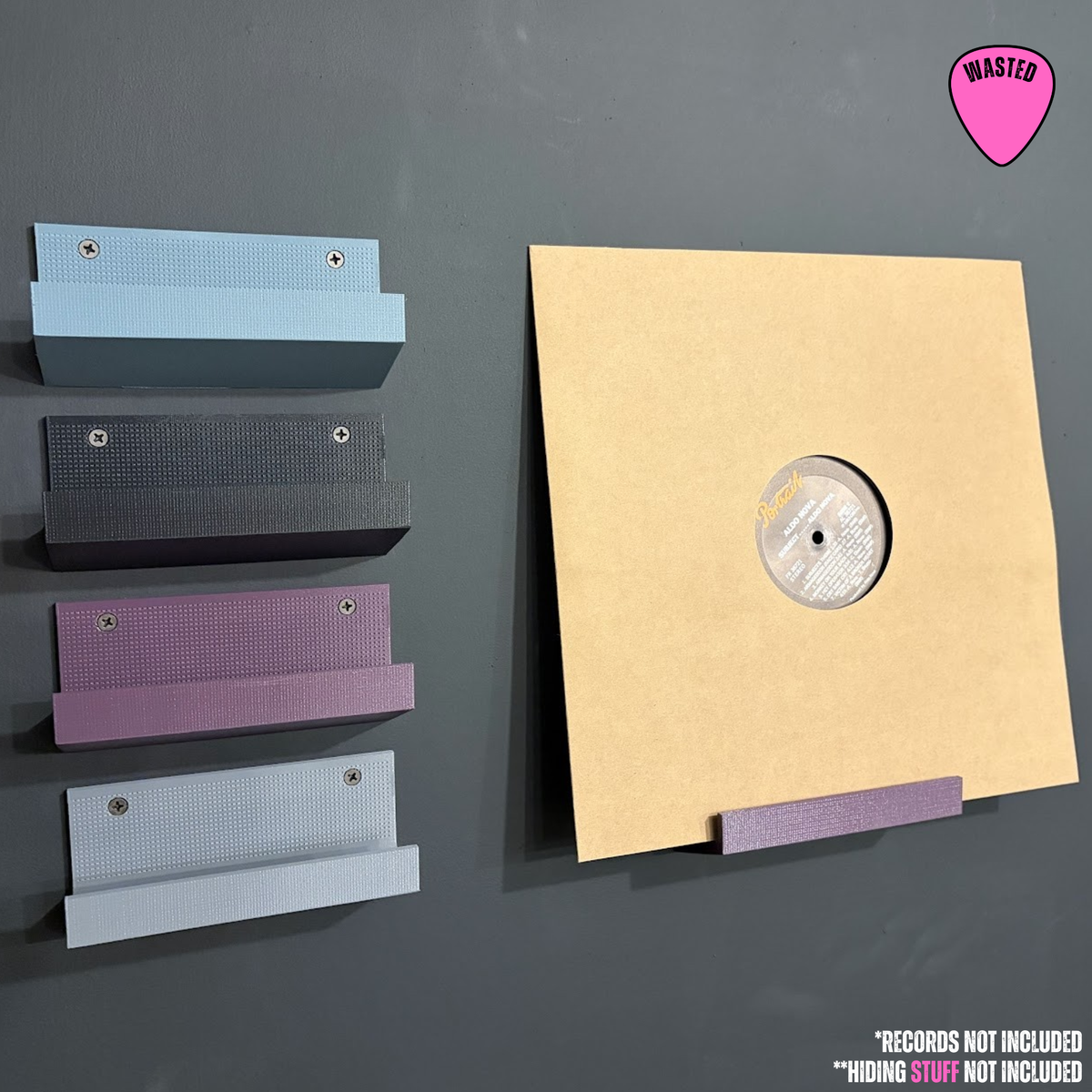 Now Playing Vinyl Record Shelf with Hidden Compartment