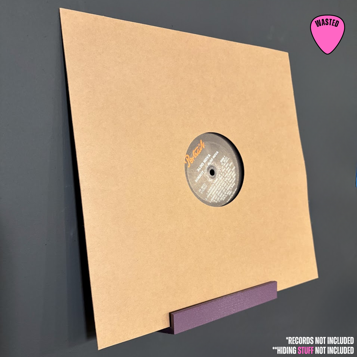 Now Playing Vinyl Record Shelf with Hidden Compartment