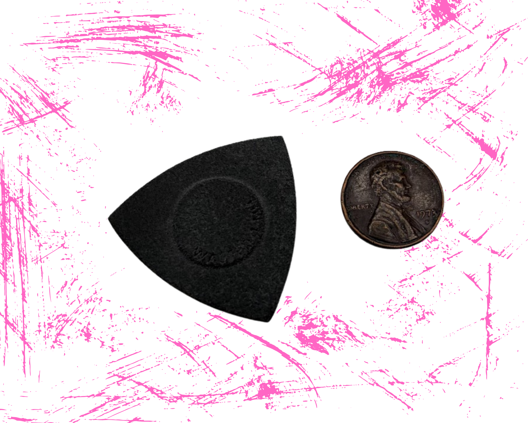 WASTED BASS-IC carbon fiber bass pick, stiff edge for a direct attack
