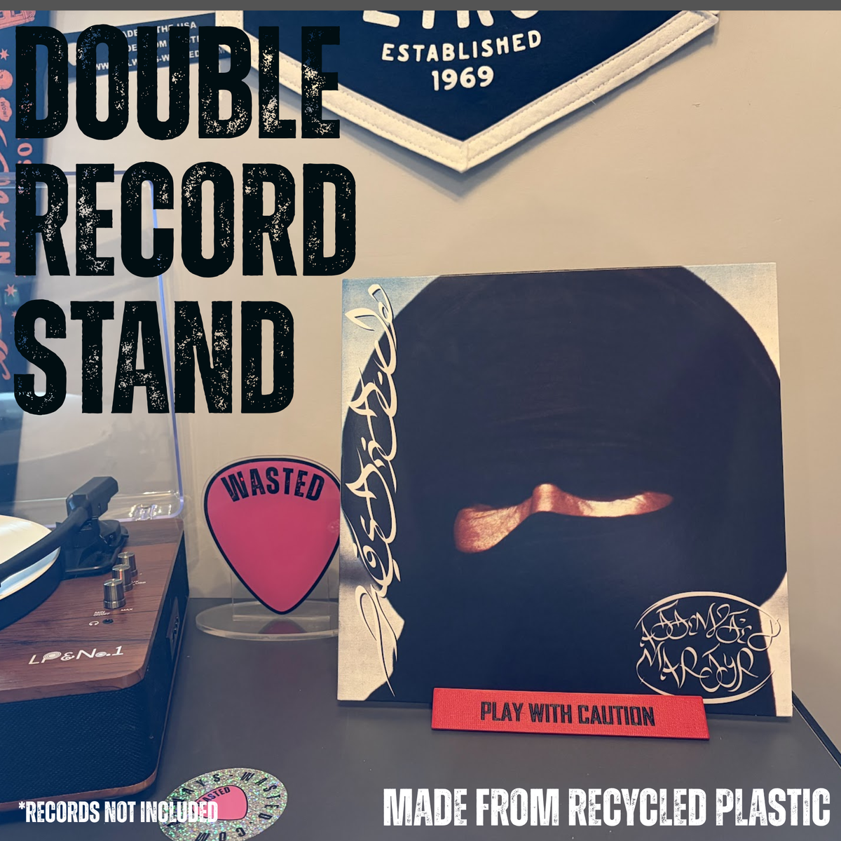 Double Sided Vinyl Record Stand | Personality Crisis