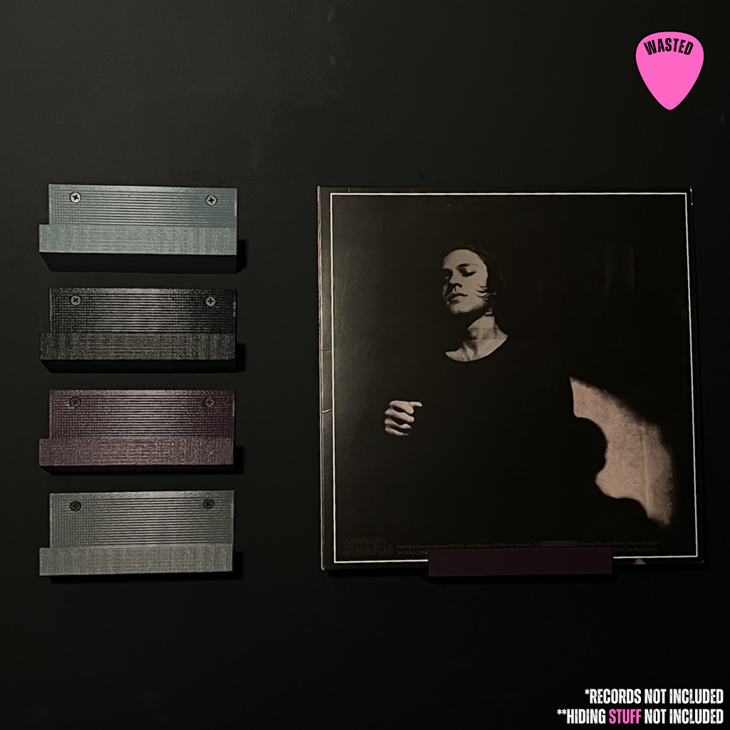 Now Playing Vinyl Record Shelf with Hidden Compartment