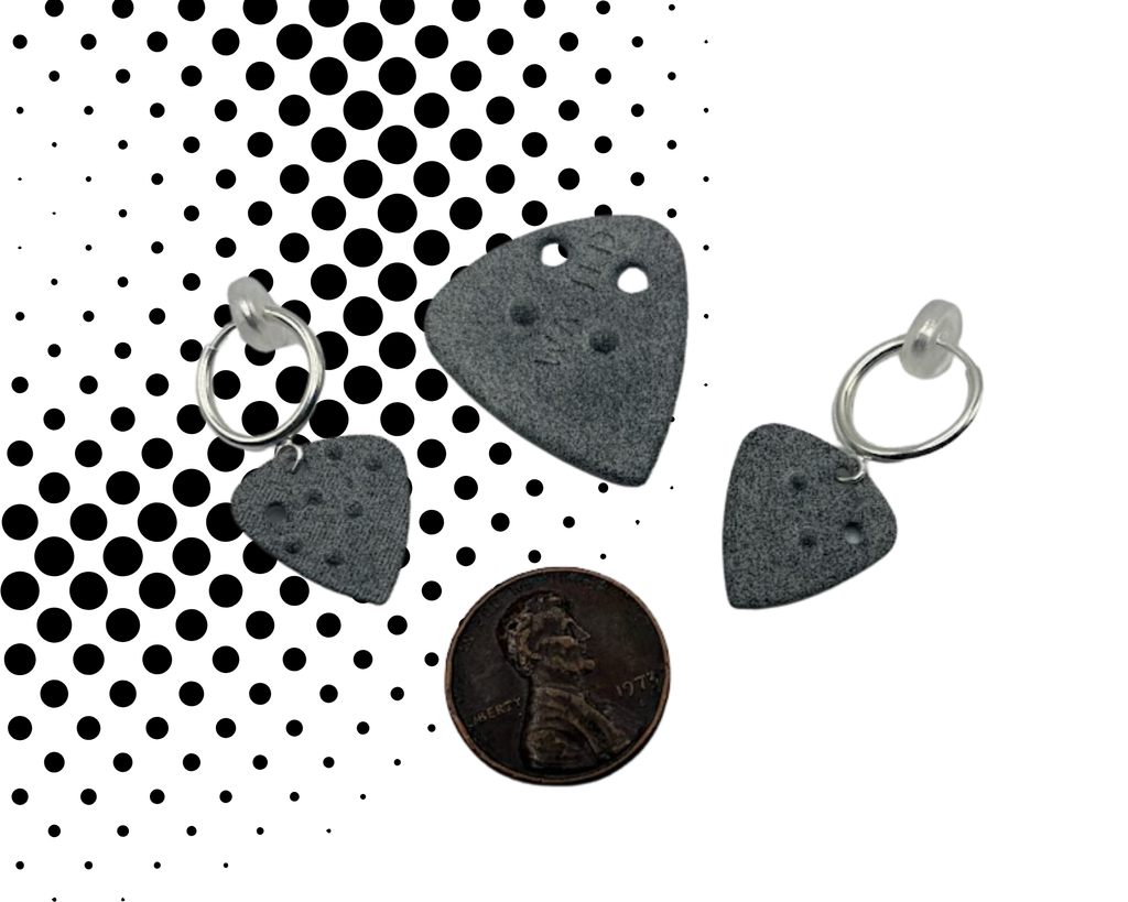 Oxidized Silver in English Clip-On Earrings