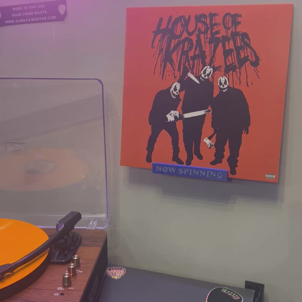 Vinyl Record Shelf with Hidden Compartment | Now Spinning